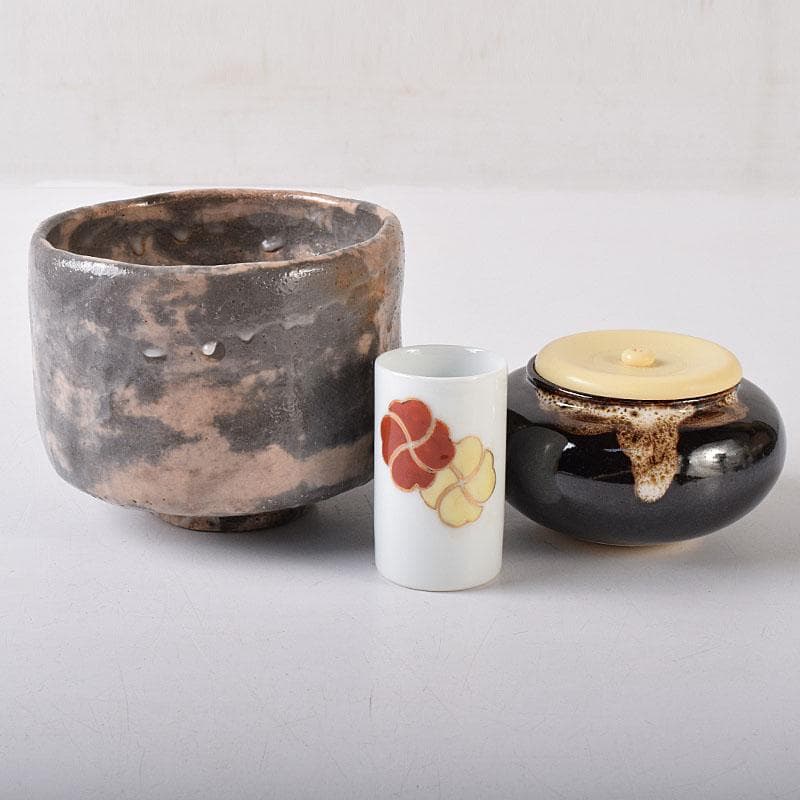 ピノ様専用 キンマ塗 利休茶箱 茶碗 棗など 八点一式 仕覆付 VR8401