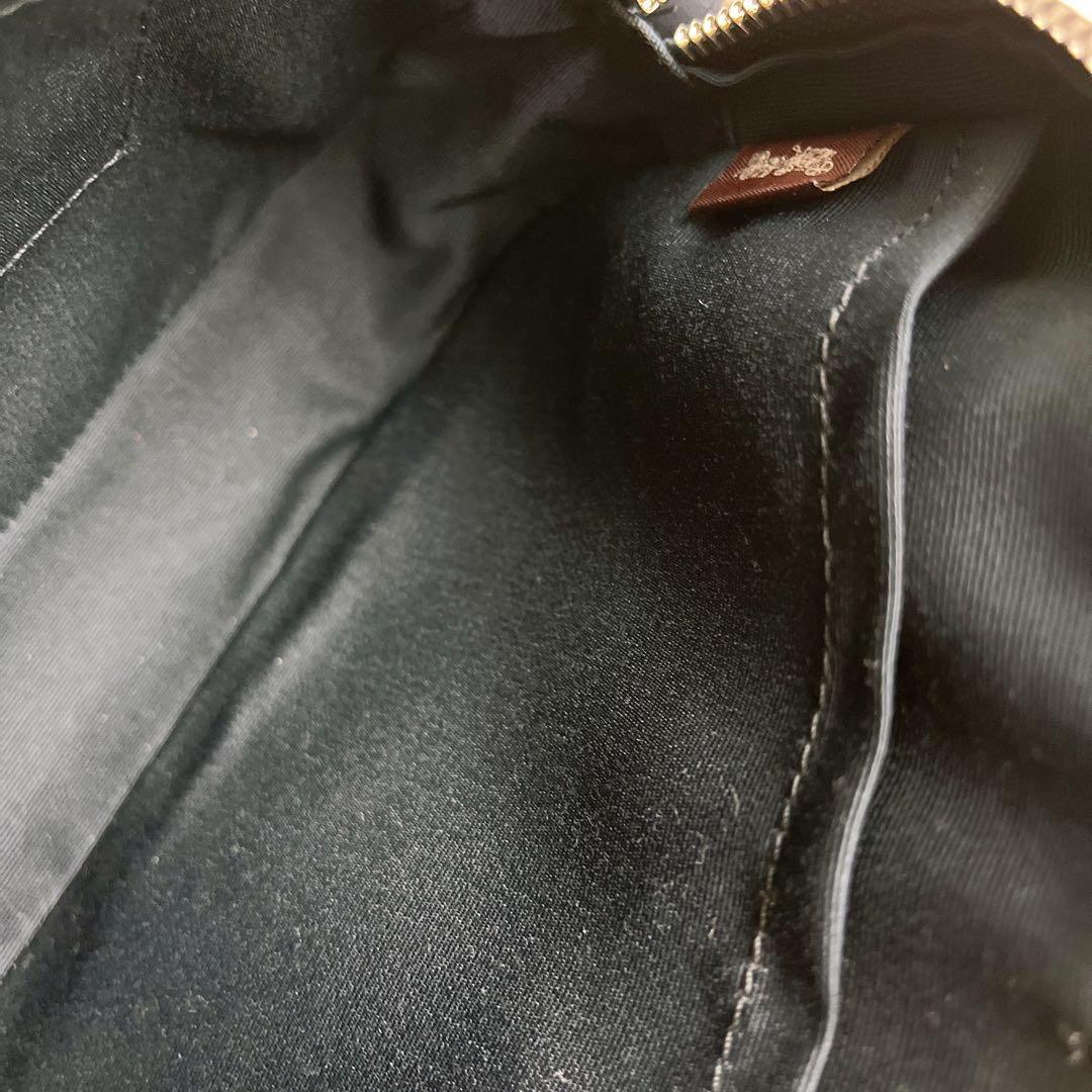 極美品☆COACHコーチ ショルダーカメラバッグ 雪の結晶 ネイビー レザー