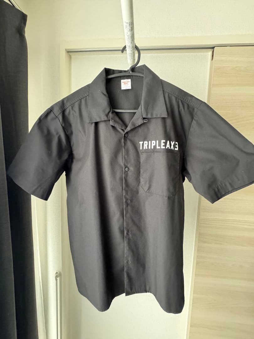 美品】TRIPLEAXE トリプルアックス オープンカラーシャツ S