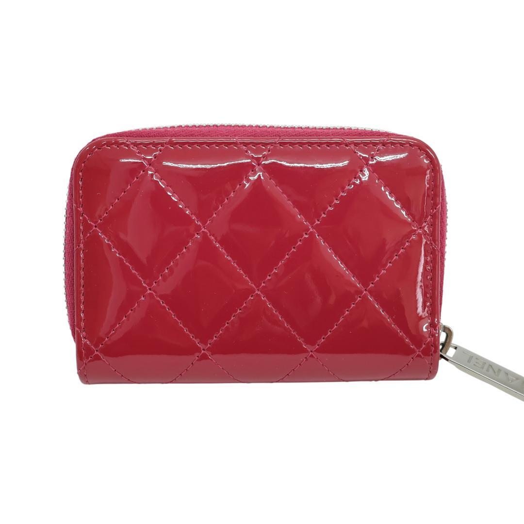 美品 CHANEL シャネル ブリリアント ケース ピンク パテントレザー