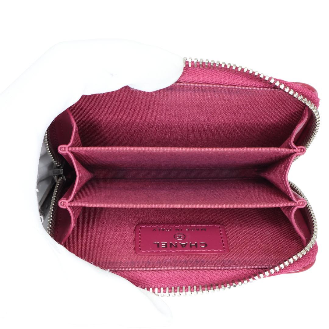 美品 CHANEL シャネル ブリリアント ケース ピンク パテントレザー