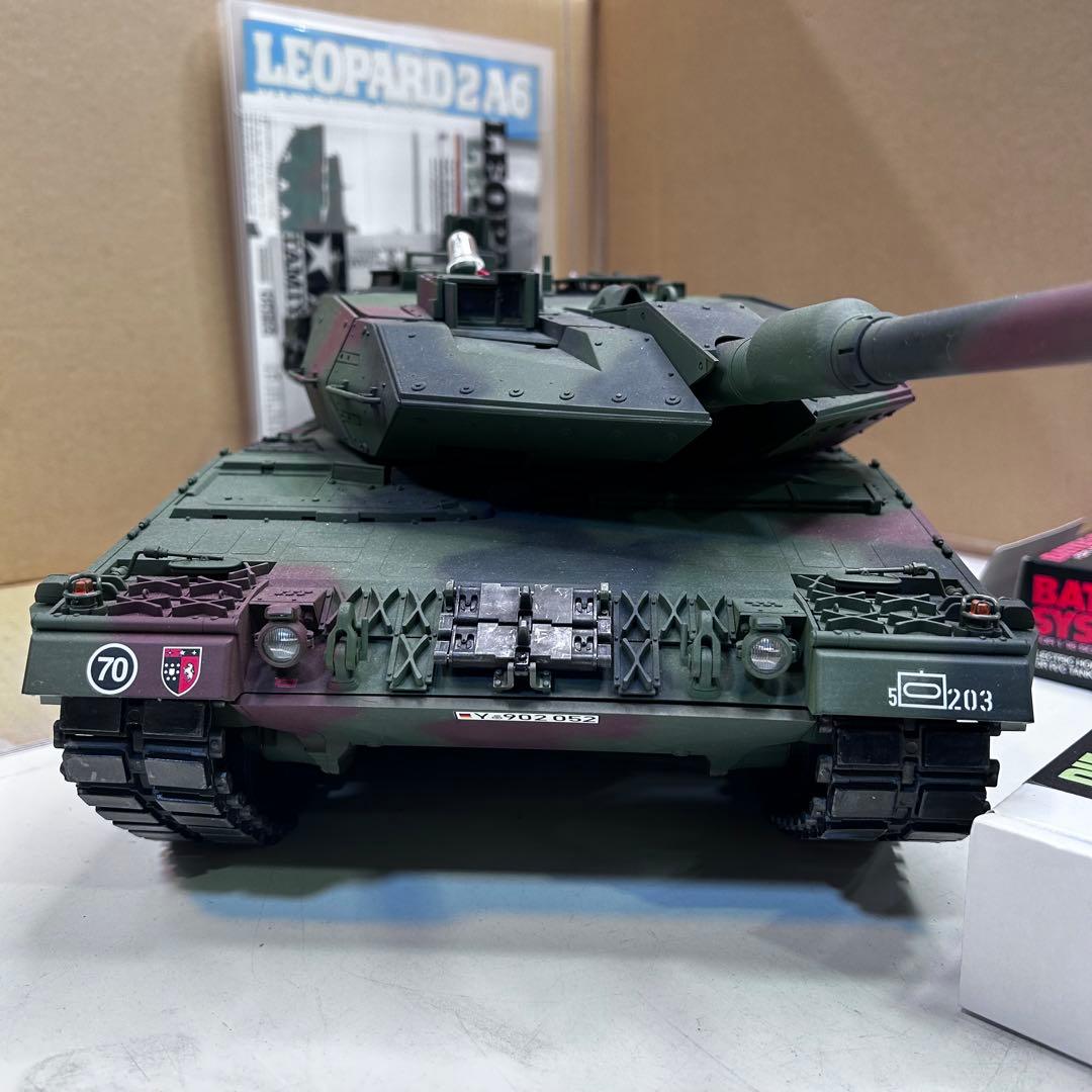 6975 タミヤ 1/16 レオパルト2A6 フルオペレーション ラジコン