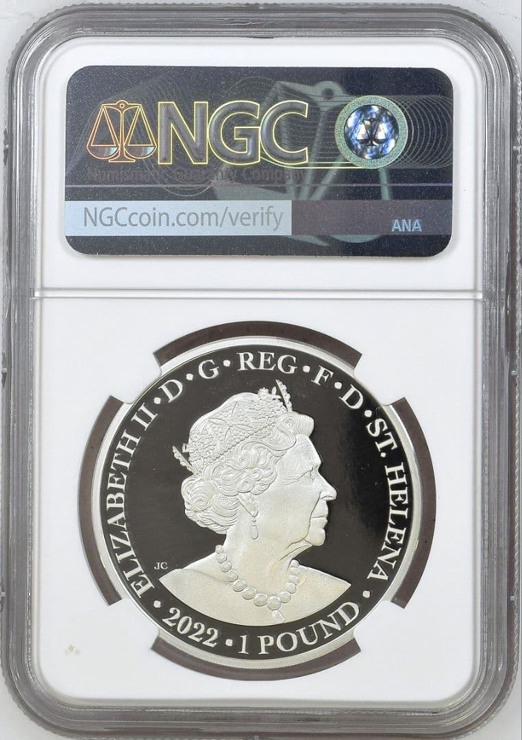 2022年 セントヘレナ フェアリークイーン 1オンス プルーフ銀貨 PF69