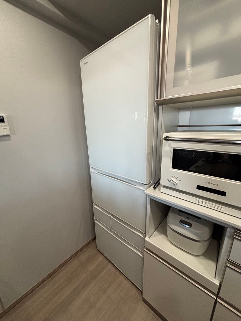 東芝410L VEGETA GR-K41GXVホワイト2017年製 幅600mm