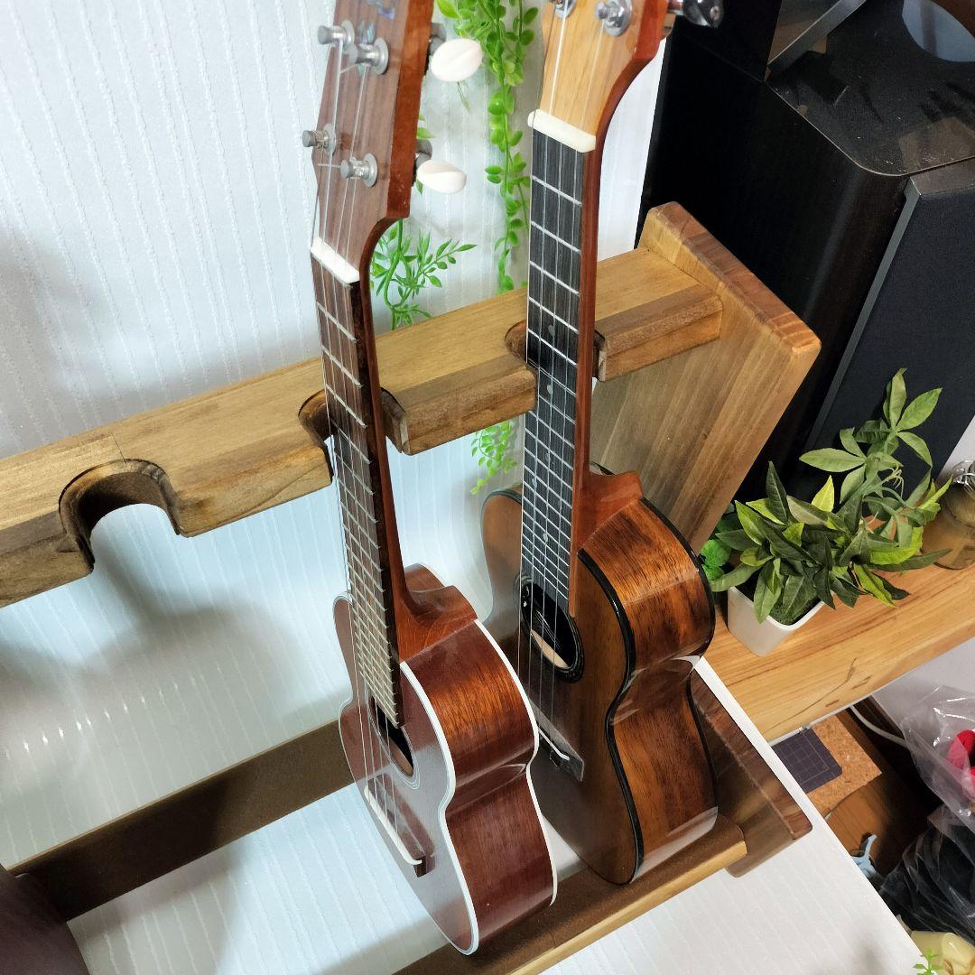 ウクレレスタンド 　7本掛け　ソプラノ〜テナーサイズ対応　ハンドメイド