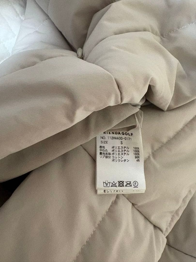 RIENDA GOLF ファーキルティングジャケットスカート　セットアップダウン