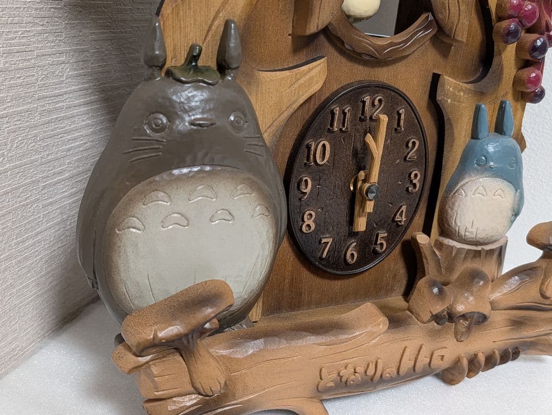 リズム時計 キャラクタークロック となりのトトロ　振り子時計