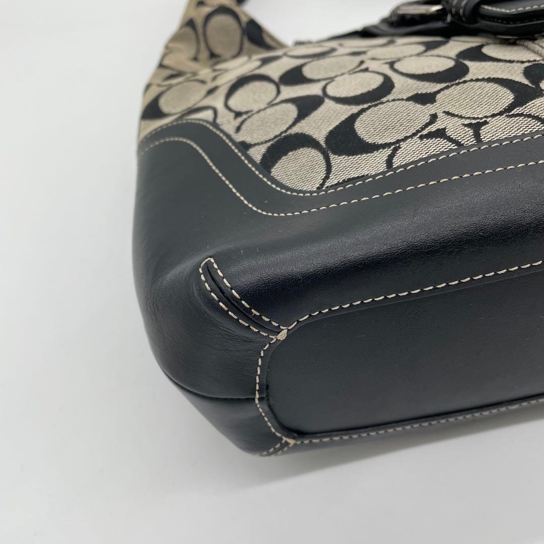 【美品】コーチ　ワンショルダーバッグ　タッセル　チャーム　シグネチャー