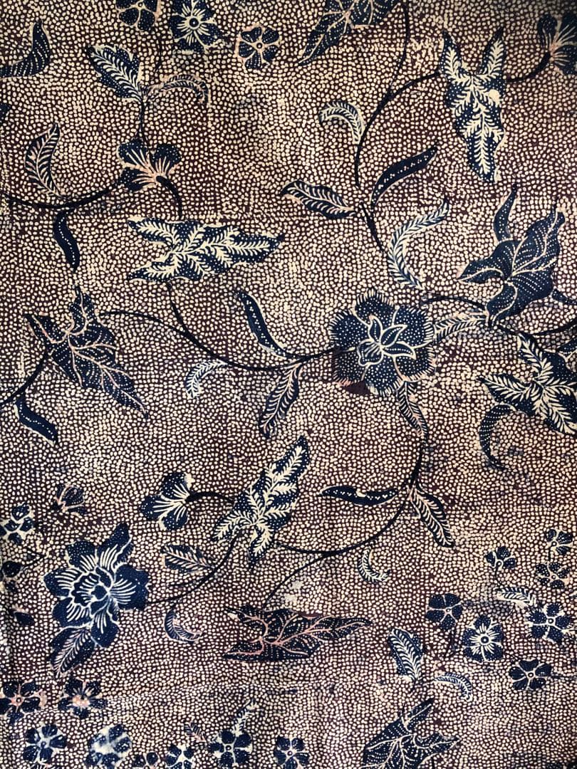 藍染めオールドバティック(8516)手描き&チャップ