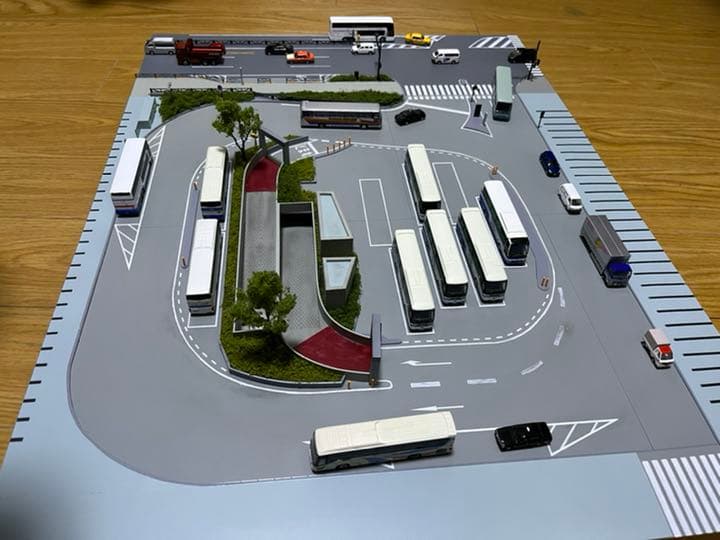 東京駅日本橋口 ジオラマのみ Nゲージサイズ ベスト 1/150 バスコレ用