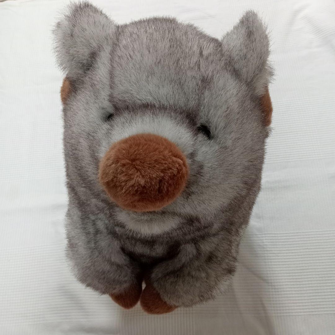 極美品 トイザラス Animal Alley グレー 豚 ぬいぐるみ特大 リアル