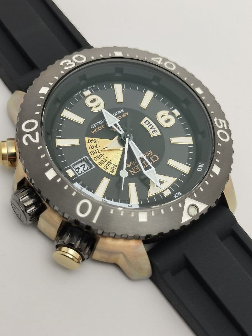 新品ベルト　シチズン　プロマスター　ダイバー　チタン　電波ソーラー　H112