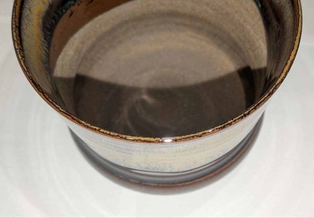 釜師 金森浄栄 万代屋釜 鉄釜 釜鐶付 在銘 浄 【茶道具】亀甲耳千筋筒