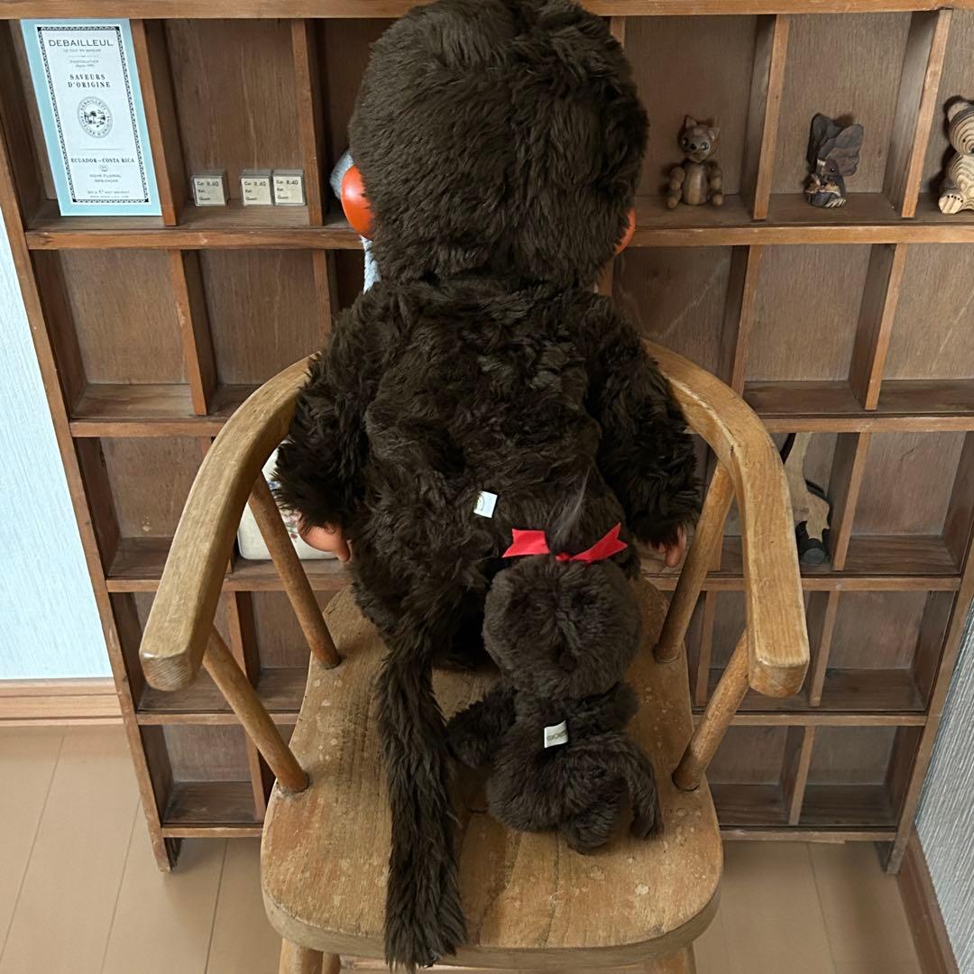 モンチッチ 男の子 女の子 大小セット レトロ セキグチ 【美品】当時物