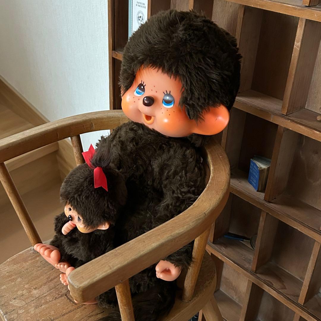 モンチッチ 男の子 女の子 大小セット レトロ セキグチ 【美品】当時物