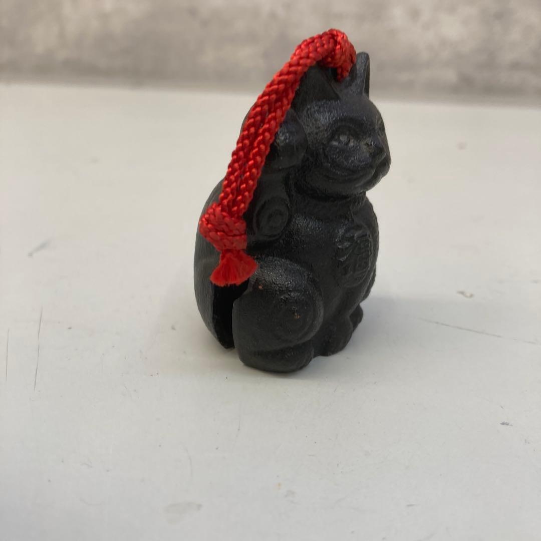 招き猫 まねきねこ 鉄器 鈴 福猫 福 来福 置物 オブジェ インテリア