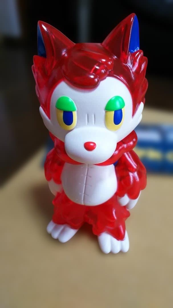 あらいきりこ おおかみくん ソフビ ゲームカラー クリアレッド あらいきりこ