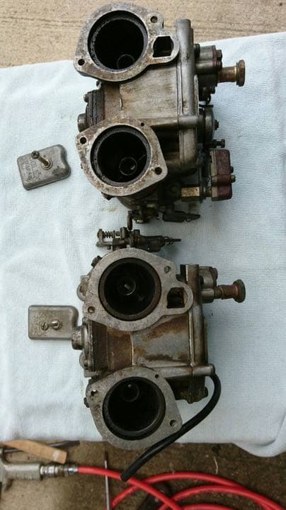 ソレックス40パイ ソレックス 40パイ 4型 2TG用インマニ付 当時物