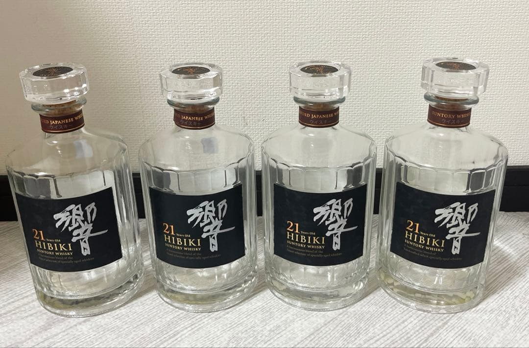 サントリー 響21年 空瓶 4本セット