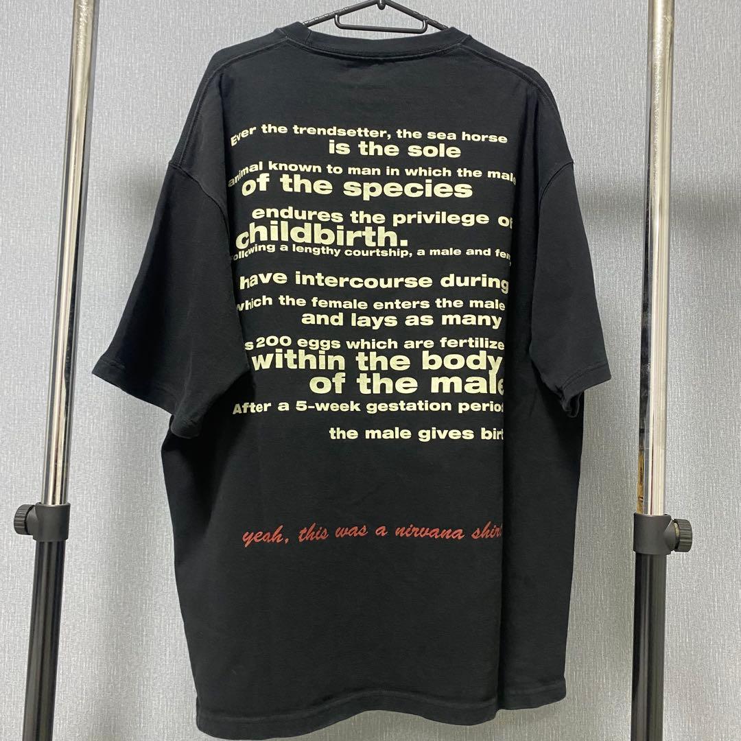 NIRVANA タツノオトシゴ Tシャツ ALL APOLOGIES TEE - メルカリ