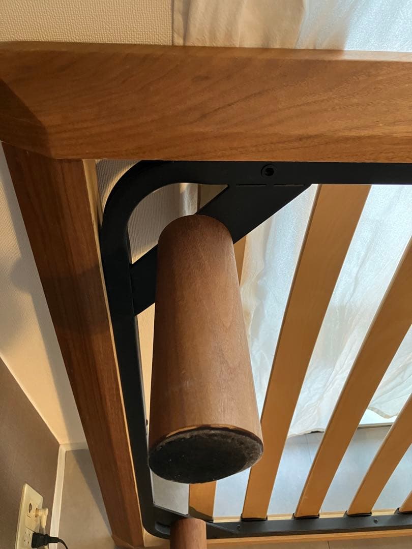 無印良品 脚付 ベッドフレーム シングル ウォールナット 横浜市内引取り可