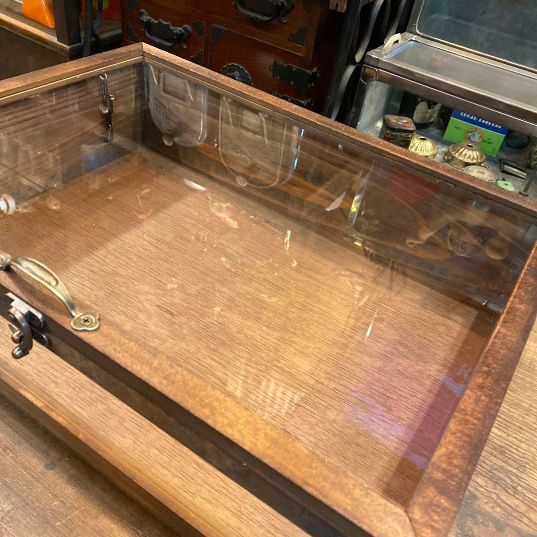 SoraBlue＠値下げ交渉可様 木製ガラスディスプレイケース 楽天市場