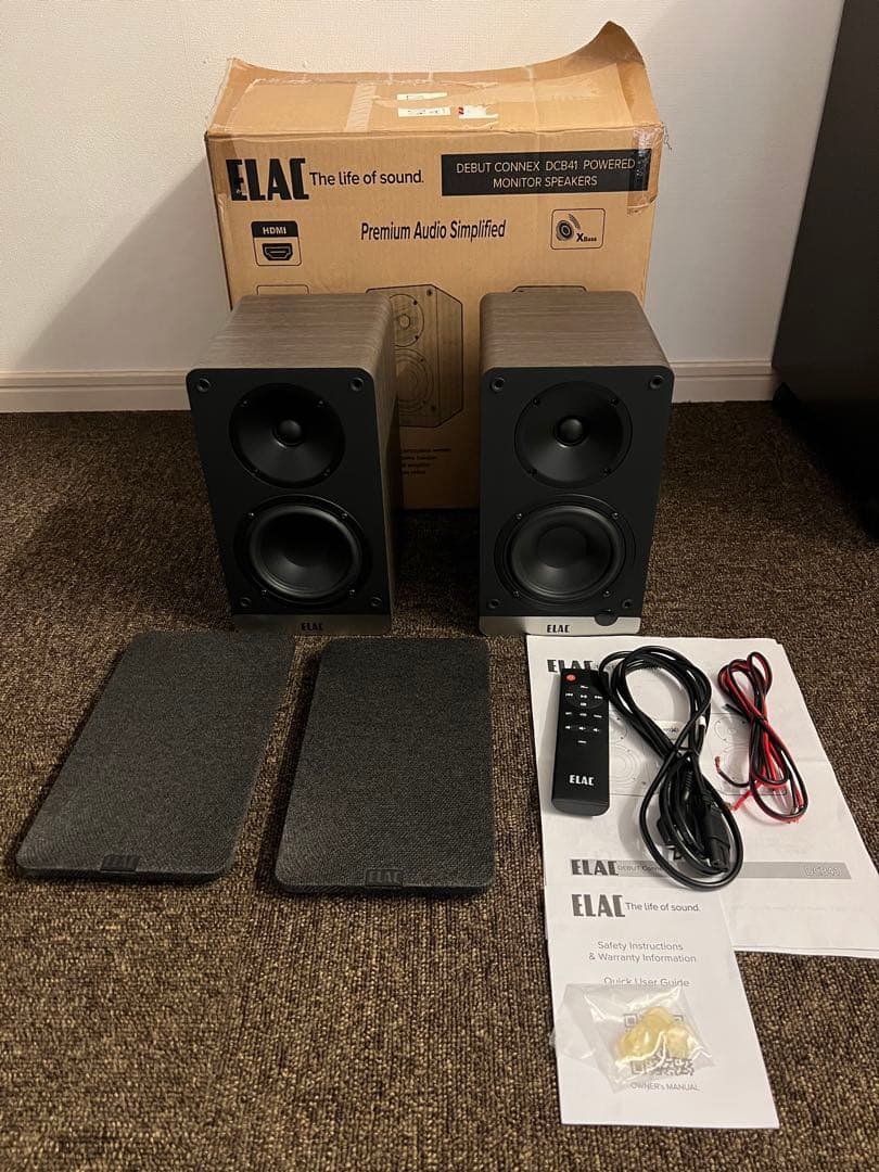 スピーカー・ウーファー ELAC DEBUT CONNEX DCB-41 ELAC Debut ConneX DCB41 ブラック ペア DAC内臓 アクティブ