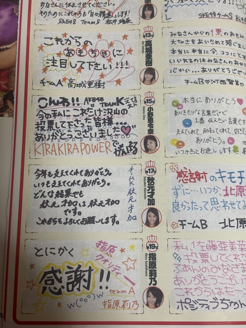 指原莉乃 あの頃がいっぱい 水着サプライズ 直筆サイン ブロマイド&カード レア