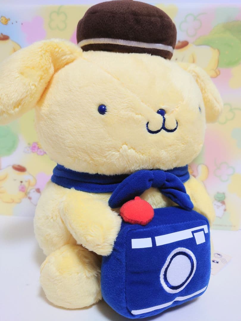 ポムポムプリン　おでかけ　ボンボヤージュ　ぬいぐるみ