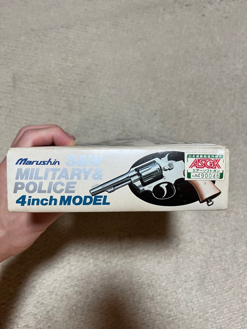 ネ*☆様 当時物 昭和マルシン　S&W ミリタリー&ポリス　4インチモデル　箱・