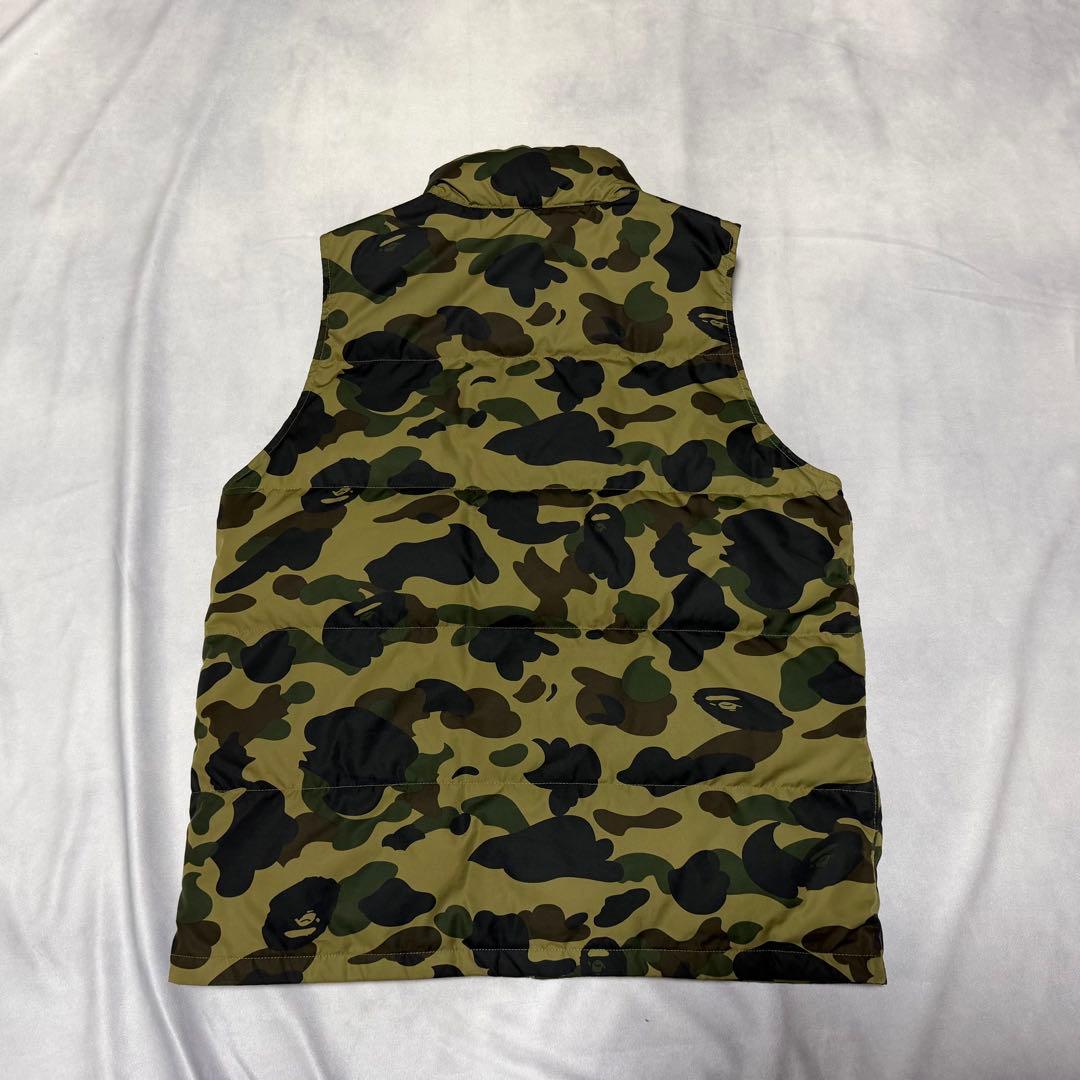 A BATHING APE アベイシングエイプ ダウンベスト 迷彩柄 カモフラ