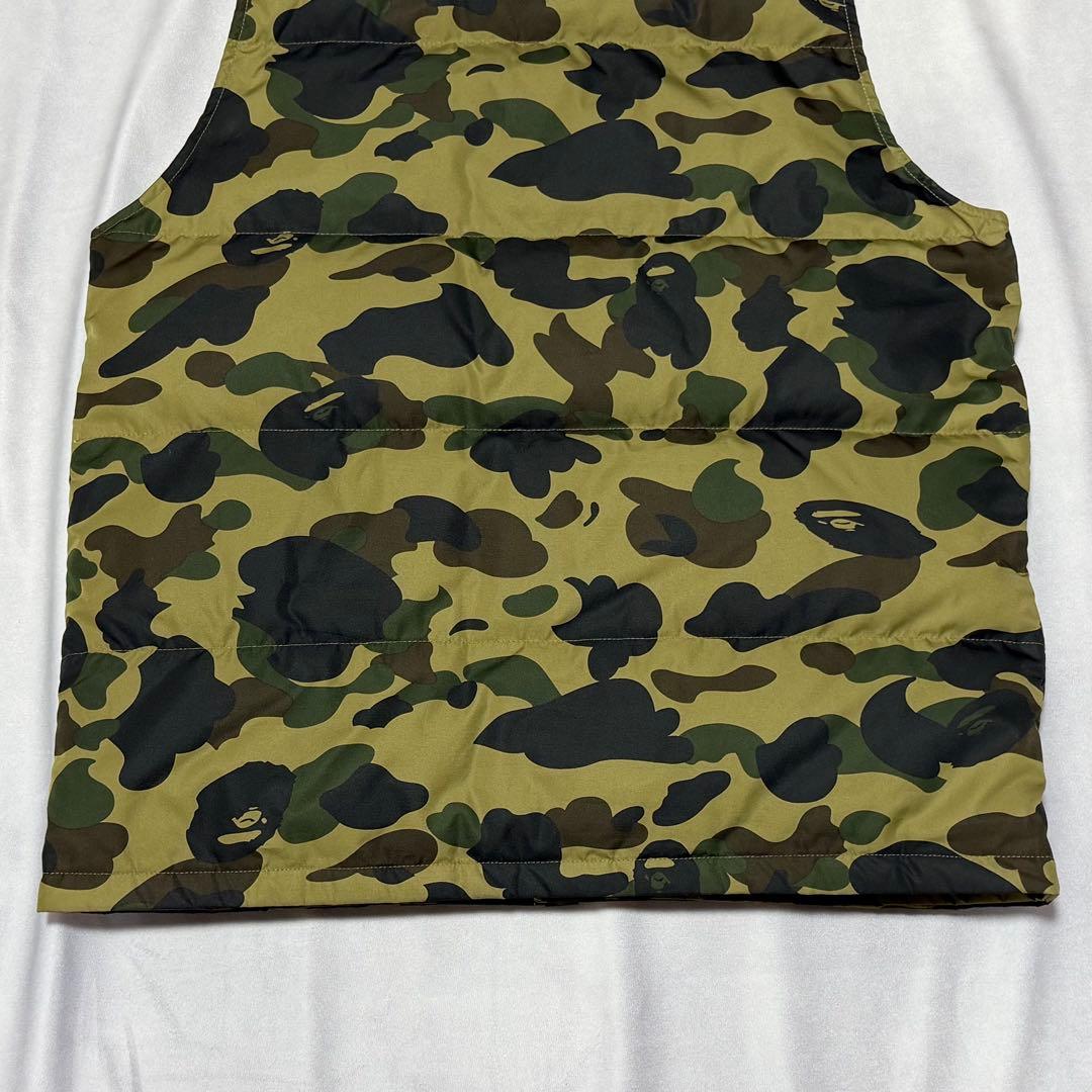 A BATHING APE アベイシングエイプ ダウンベスト 迷彩柄 カモフラ