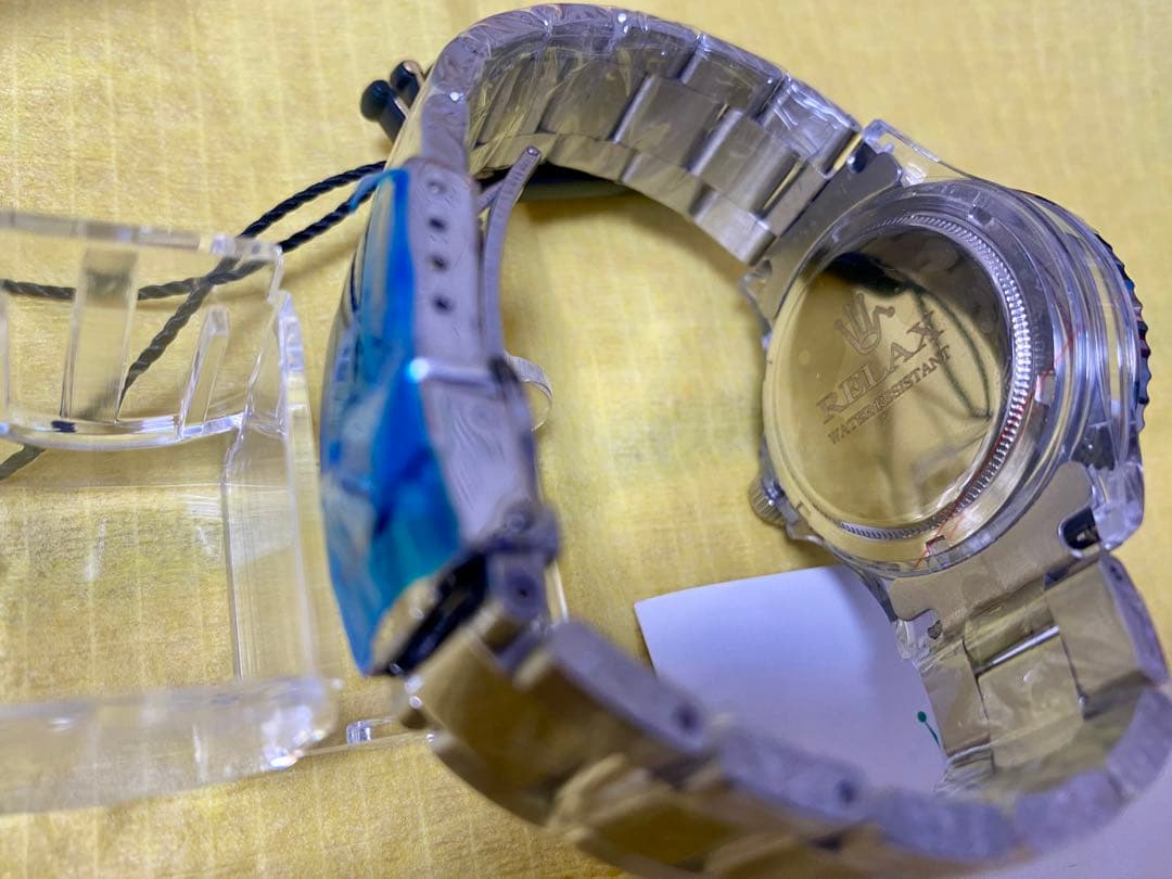 RELAX クォーツ腕時計 GMT風 ペプシ　リラックス