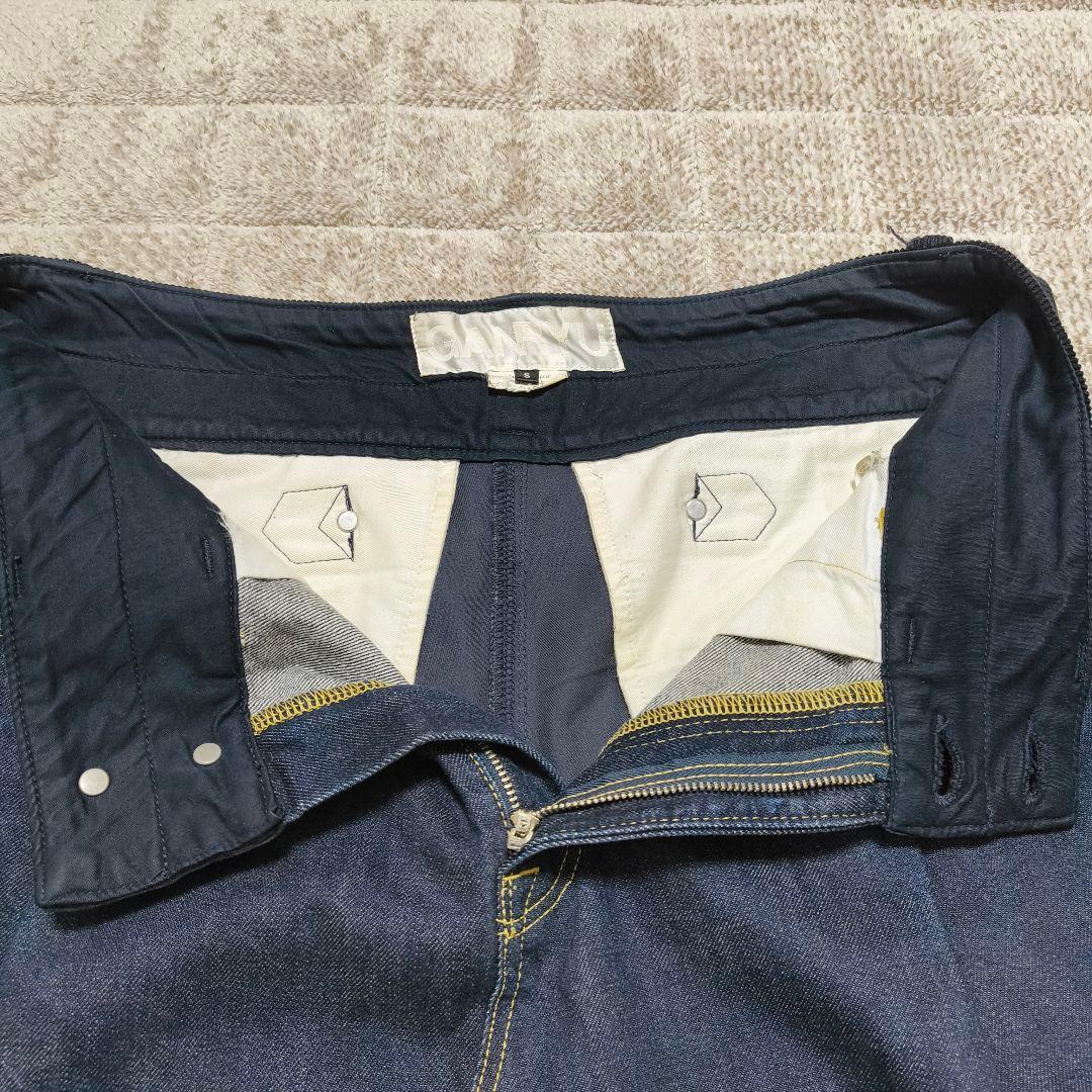 GANRYU サルエルパンツ ダークブルー