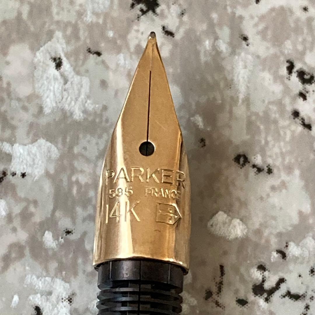 149 オーバーホール済み 万年筆 PARKER パーカー 14k - メルカリ