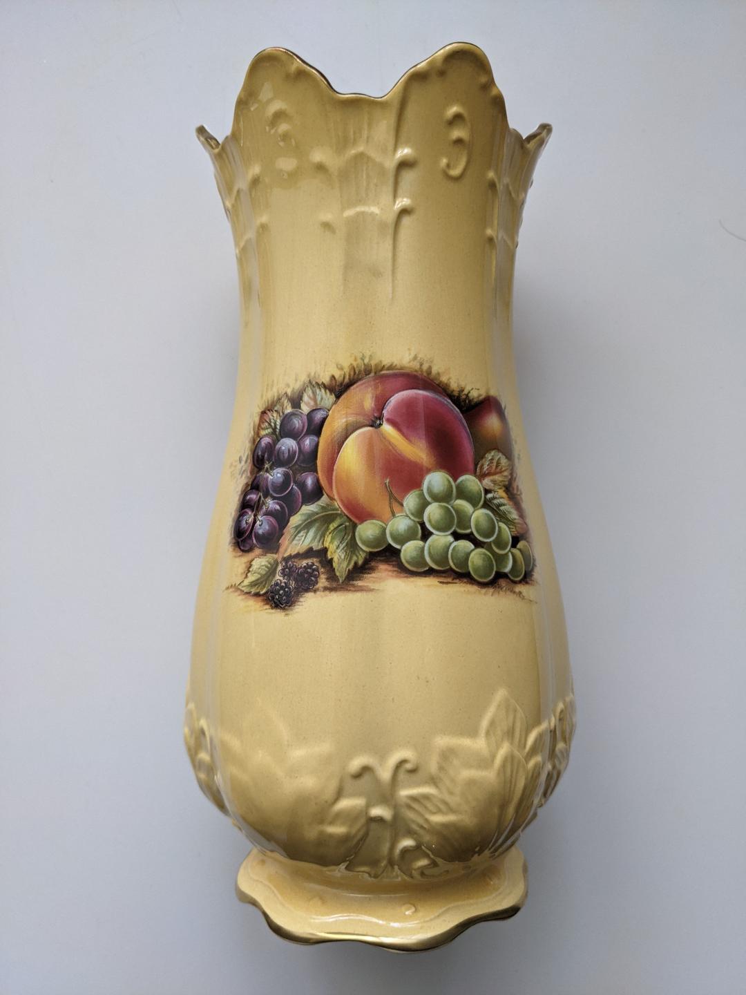 エインズレイ お買い得品 花瓶 オーチャードゴールド フラワーベース