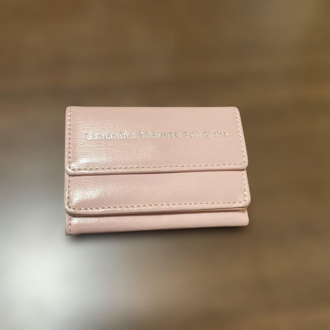 Samantha Thavasa ピンク三つ折り財布 - メルカリ
