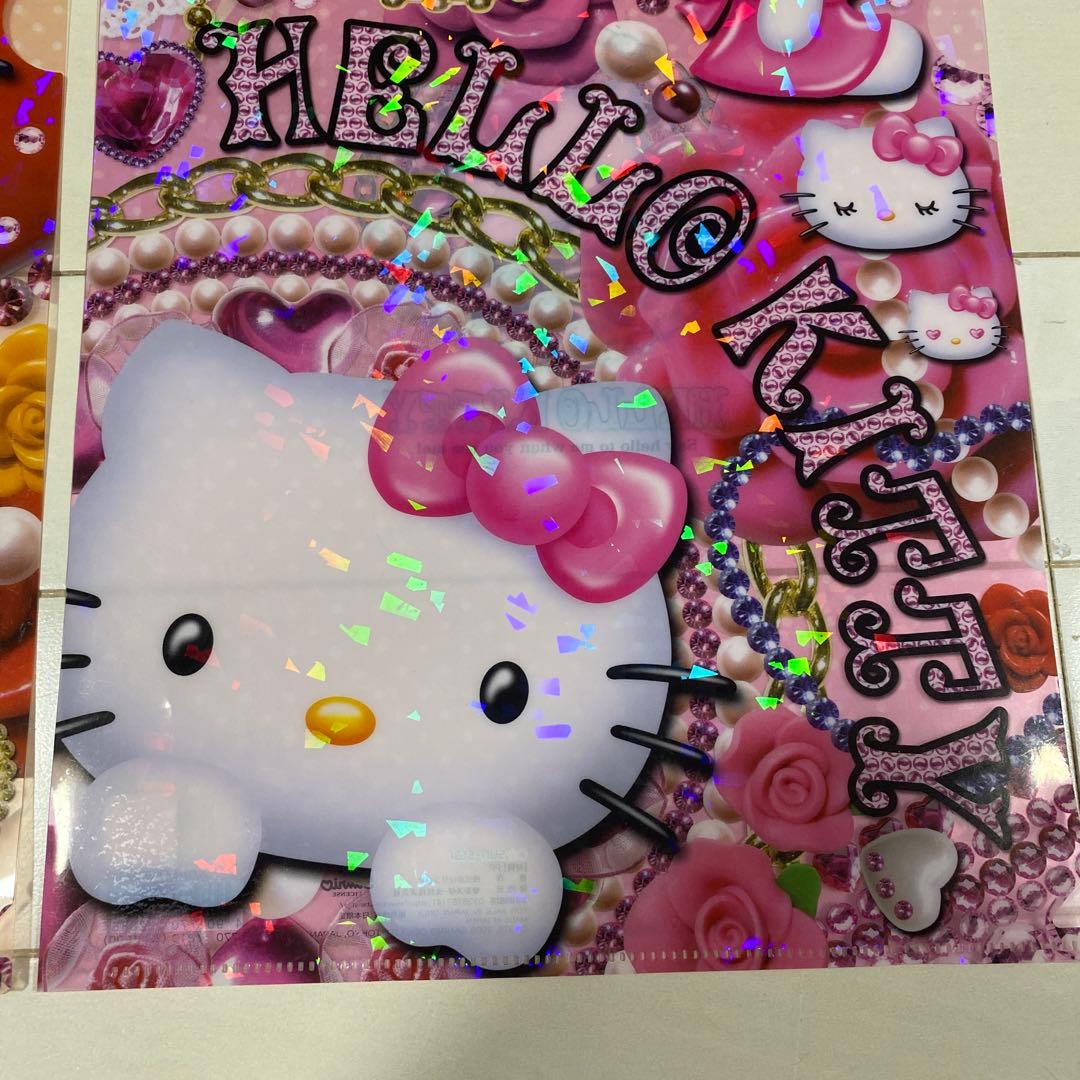 レア 未使用 平成レトロ ハローキティ クリアファイル キラ