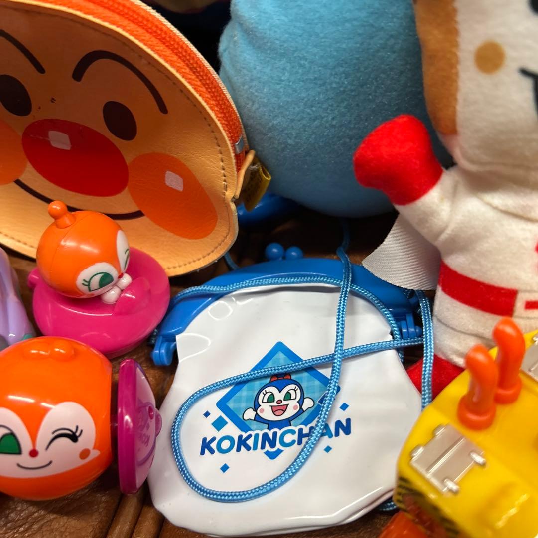 アンパンマン こきんちやん　どきんちゃん　ぬいぐるみ　とマスコットセットT⑤AN