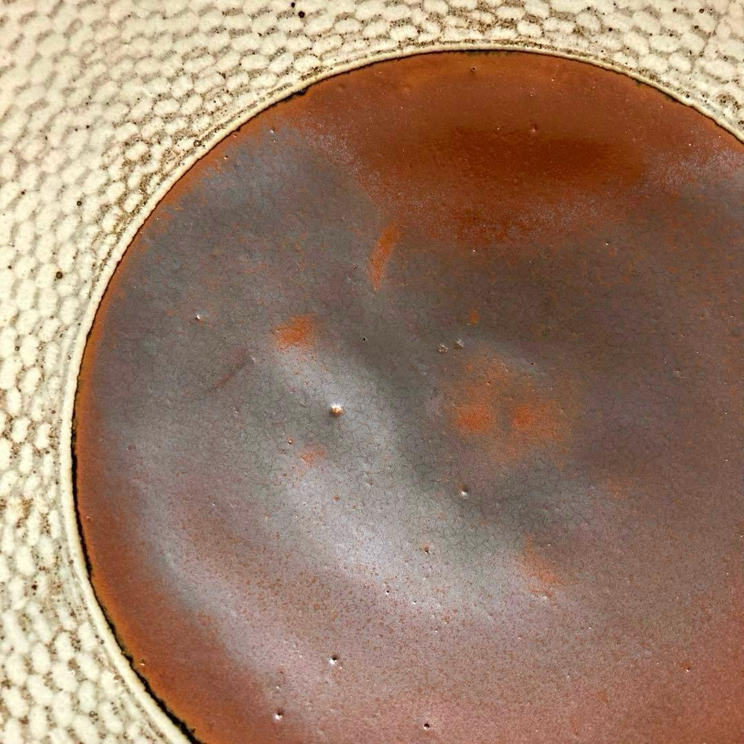 人間国宝 島岡達三 象嵌皿 大皿 36cm