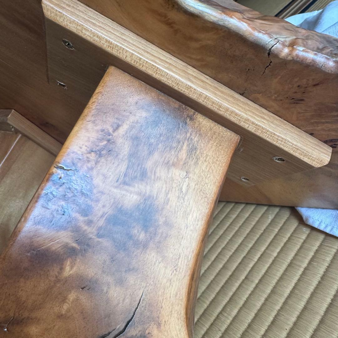 定価56万　極上★天然木　無垢　リビング　ロー　テーブル　　良質木目