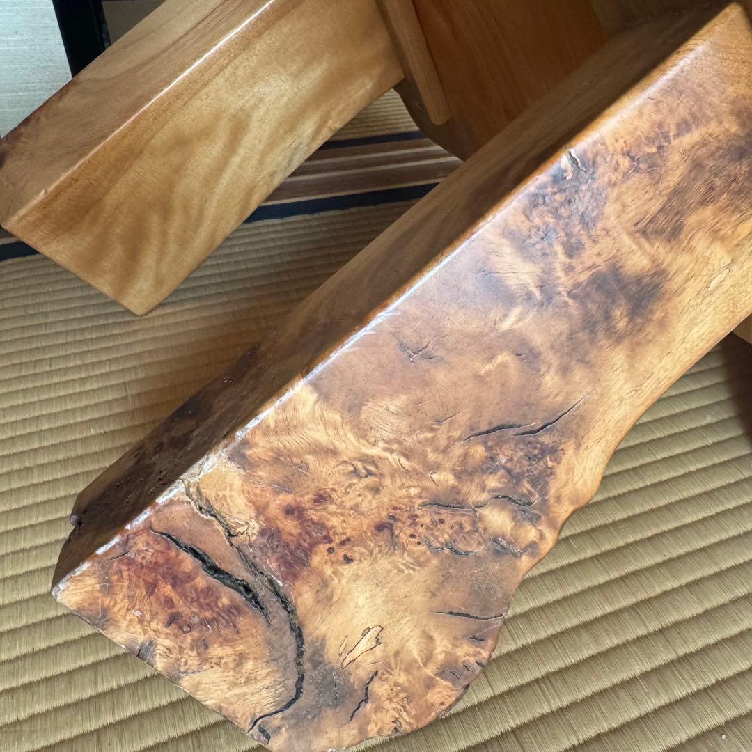 定価56万　極上★天然木　無垢　リビング　ロー　テーブル　　良質木目