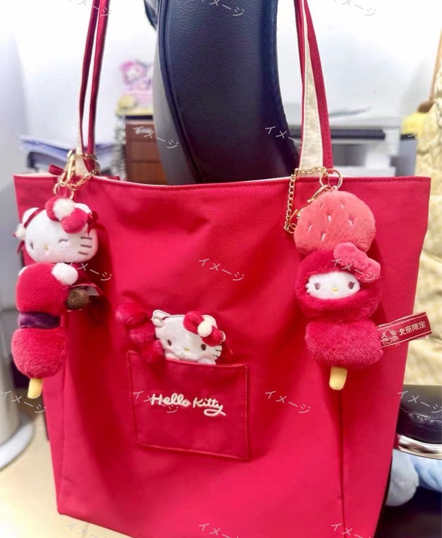 北京限定サンリオ Hello Kitty 糖葫芦 ぬいぐるみ キーホルダー①