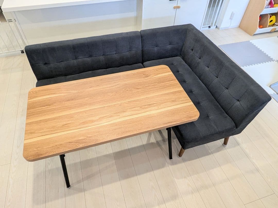 【naaa】　mild　L字　ダイニングセット　ダイニングテーブル