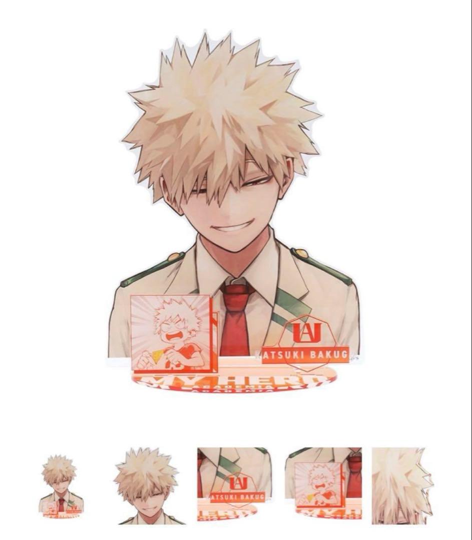 僕のヒーローアカデミア　緑谷出久　爆豪勝己　アクリルgigaフィギュア　2点