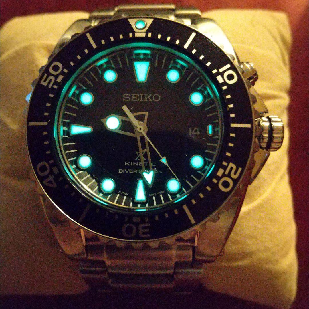 セイコー プロスペック キネティック5M82ダイバーズウォッチ