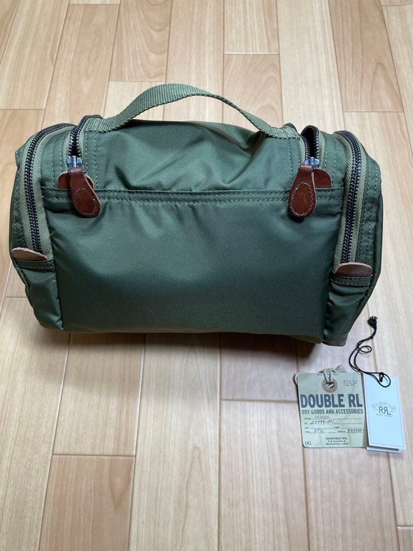 RRL グリーン ナイロンキャンバス トラベルポーチ未使用品