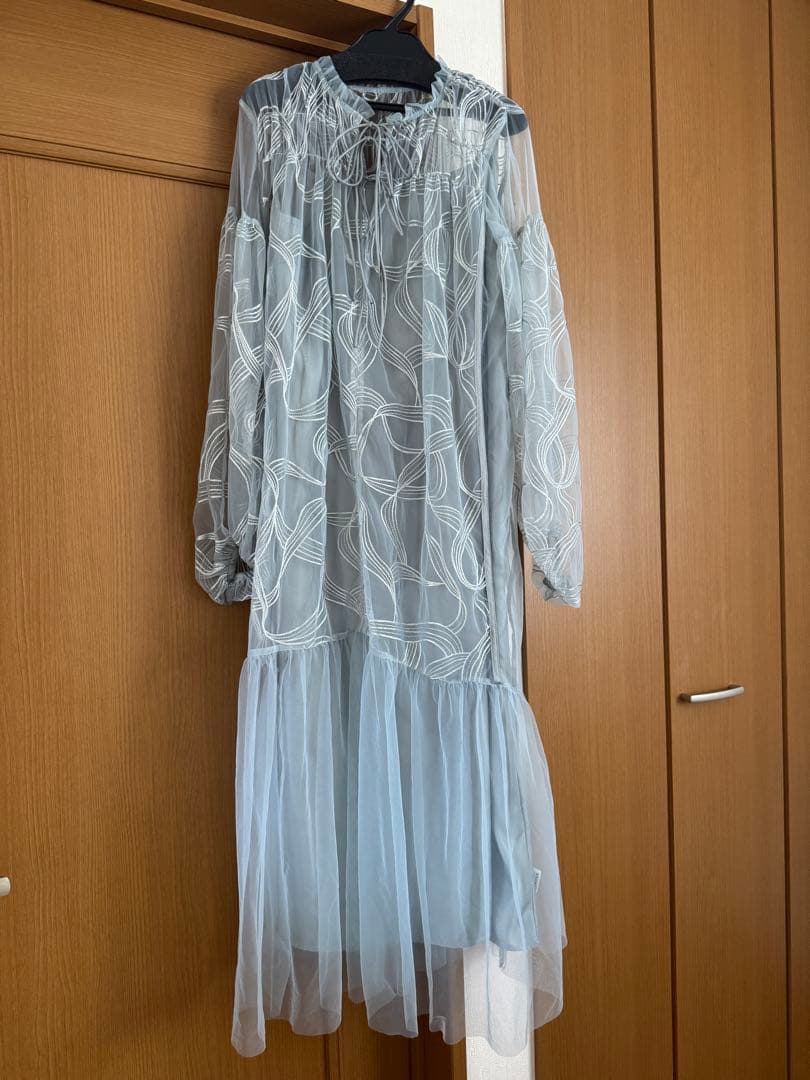 リボンエンブロイダリーレイヤードドレス ニアナ niana