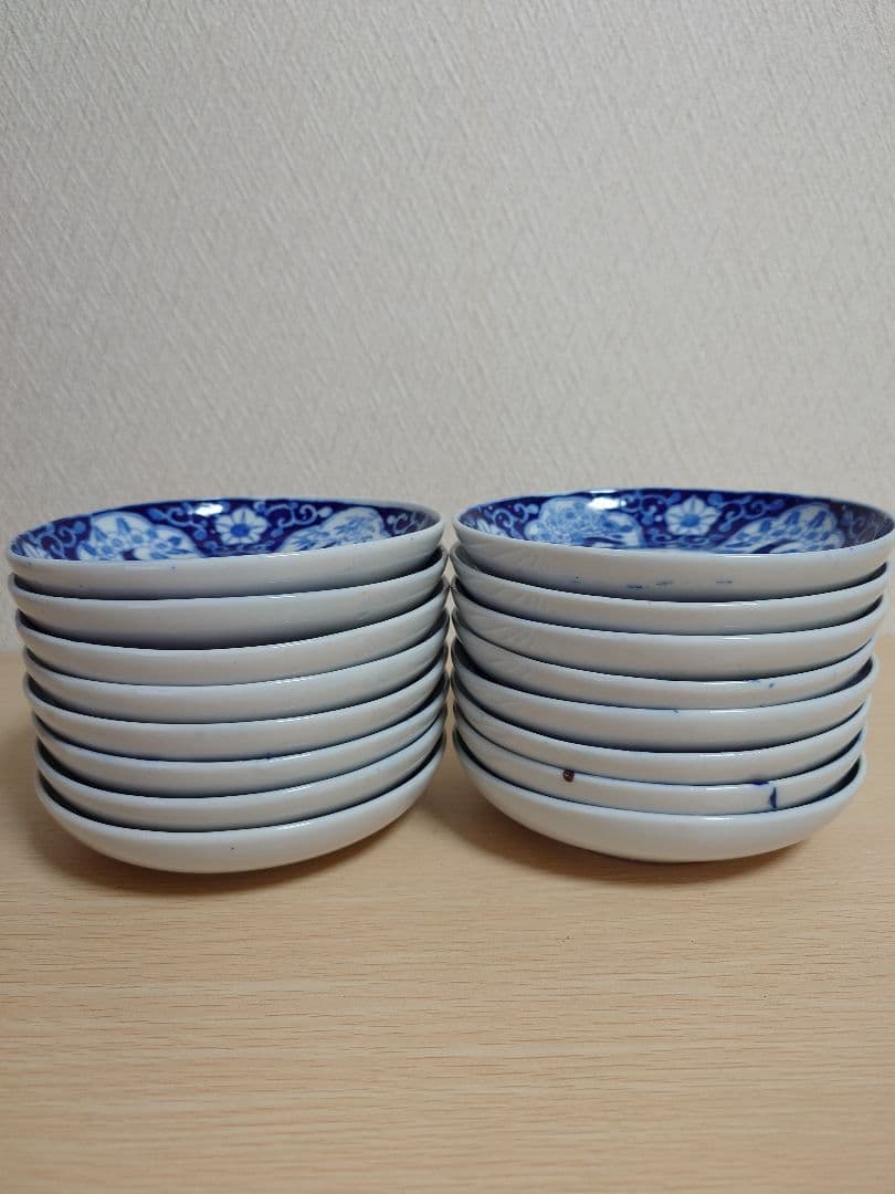 伊万里 伊万里焼 印判皿 松竹梅 【骨董品】小皿 16枚セット アンティーク