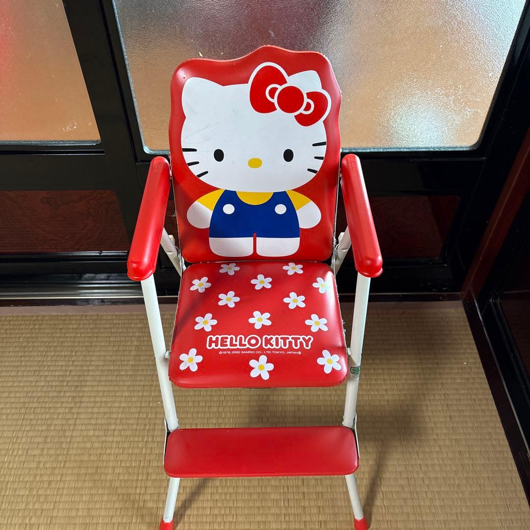 ハローキティ 2002年 レトロ キッズチェア ハイチェア 日本製 - メルカリ